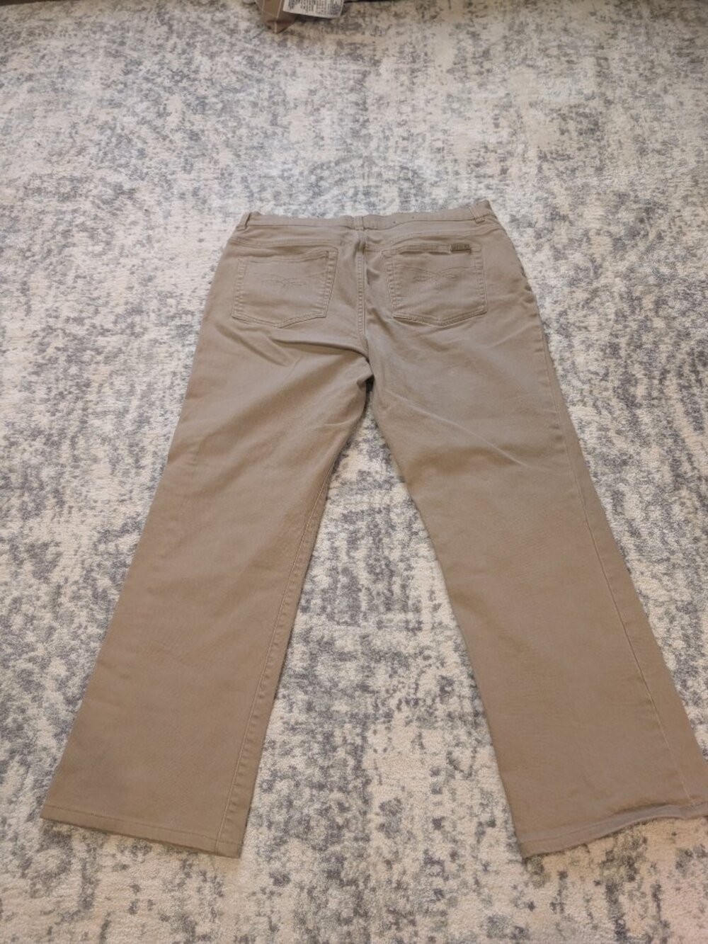 Chaps Khaki Stretch Twill Straight Leg Pants Women's Size 14 Classic Tan - Picture 7 of 9